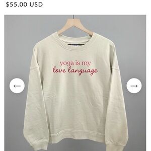 NWT Ivy + Cloth Yoga Sweatshirt-M